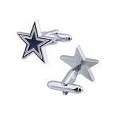 Blue and White Color Five-Pointed Star Cufflinks ** Free Gift ** 藍白雙色五角星袖扣 ** 附送贈品 **