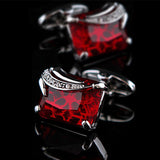 Red Crystal Wings Cufflinks 紅水晶天使之翼袖扣