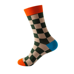 Checkered pattern Cozy Socks (One Size) 方格圖案舒適襪子 (均碼)