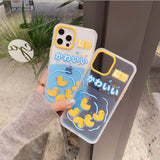 Swimming Duck Flowers iPhone 12 case 游泳鴨子 iPhone 12 保護套 (MCL2453)