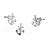 Pirate Anchor Cufflinks Tie Clip Cufflinks Set ** Free Gift ** 海盜船錨領帶夾袖扣套裝 ** 附送贈品 **