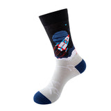 Spaceship Pattern Cozy Socks (One Size) 太空船圖案舒適襪子 (均碼) HS202014