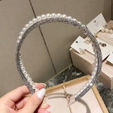 Faux Pearl Rhinestone Headband 人造珍珠水鑽頭箍