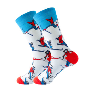 Ski Pattern Cozy Socks (One Size) 滑雪圖案舒適襪子 (均碼) HS202039