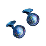 Blue Globe Spinning Cufflinks ** Free Gift ** 藍色地球旋轉袖扣 ** 附送贈品 **