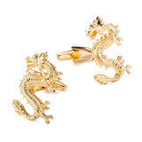 Gold Dragon Men Cufflinks 金色龍袖扣