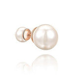Classic Rose Gold Pearl Earrings 經典玫瑰金珍珠耳環