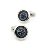 Silver Compass Cufflinks ** Free Gift ** 銀色指南針袖扣 ** 附送贈品 **