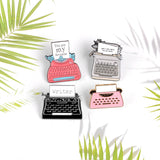 Retro Typewriter Enamel Pins 復古打字機徽章 / 別針 / 胸針