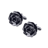 Black Rose Cufflinks ** Free Gift ** 黑色玫瑰花袖扣 ** 附送贈品 **