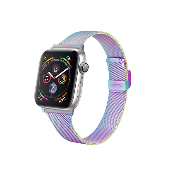 Seven Colors Stainless Steel Apple Watch Band 七彩色不銹鋼 Apple 錶帶