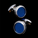 Blue Pattern Cufflinks 藍底花紋袖扣