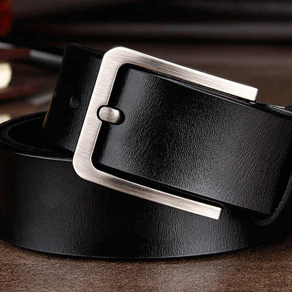 Fashion Black Genuine Leather Belt 時尚黑色牛皮皮帶 KCBELT1040