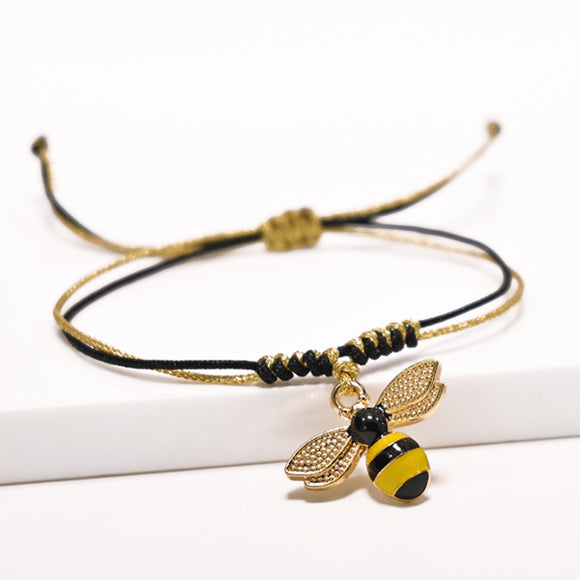 Bee Braided Bracelet 蜜蜂編織手繩 KJBR16040