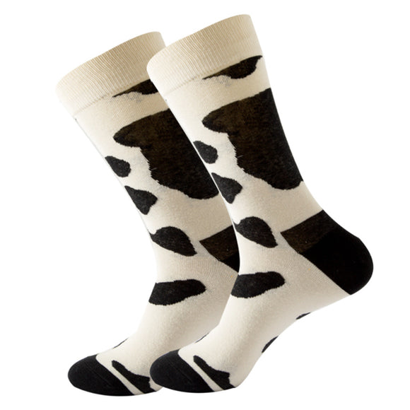 Cow Pattern Cozy Socks (EU39-EU45) 奶牛紋舒適襪子 (歐碼39-歐碼45) HS202403