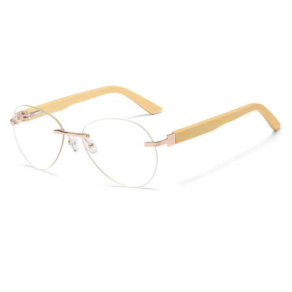 Bamboo Anti Blue-Ray (White Lens) Sunglasses 竹木抗藍光(白色鏡片)太陽眼鏡 (KCSG2143)
