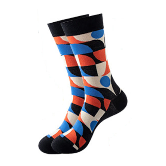 Geometric Pattern Cozy Socks (One Size) 幾何圖案舒適襪子 (均碼) HS202046