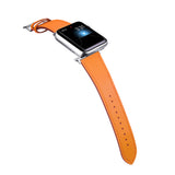 Orange Genuine Leather Apple Watch Band 38MM, 42MM 橙色真皮Apple 38MM, 42MM 錶帶