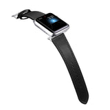 Black Genuine Leather Apple Watch Band 38MM, 42MM 黑色真皮Apple 38MM, 42MM 錶帶