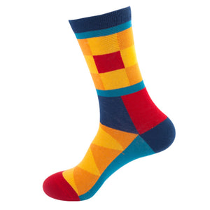 Square Pattern Cozy Socks (One Size) 方形圖案舒適襪子 (均碼)