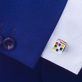 Colorful Magic Cube Cufflinks 多彩魔術方塊袖扣