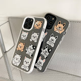 Cartoon Bulldog / Cartoon Cat iPhone 12 / 11 Case 卡通鬥牛犬 / 卡通猫咪 iPhone 12 / 11 保護套