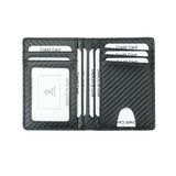 Black Grained Leather RFID Card Holder 黑色真牛皮RFID安全防盜信用卡套 CH19003