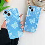 Blue Sky Butterfly iPhone 13, 12 Case 藍天蝴蝶 iPhone 13, 12 保護套 MCL2518