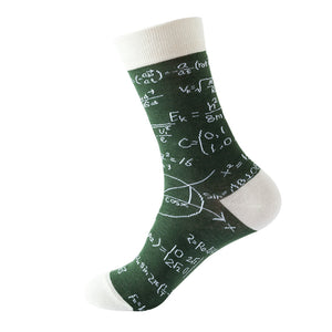 Math Formula Pattern Cozy Socks (One Size) 數學公式圖案舒適襪子 (均碼)