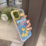 Swimming Duck Flowers iPhone 12 case 游泳鴨子 iPhone 12 保護套 (MCL2453)