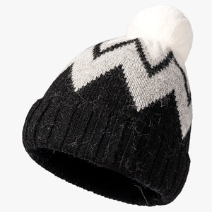 Striped Wool Ball Knitted Hat 條紋毛球針織帽 KCHT2064