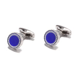 Blue French Stylish Cufflinks ** Free Gift ** 藍色法式時尚袖扣 ** 附送贈品 **