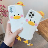 Straw Hat Duck iPhone 13, 12 Pro / 12 Case 草帽鴨子  iPhone 13, 12 Pro / 12 手機殼 (MCL2492)