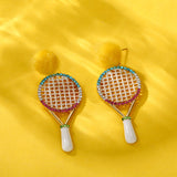 Badminton Racket Earrings 羽毛球拍耳環