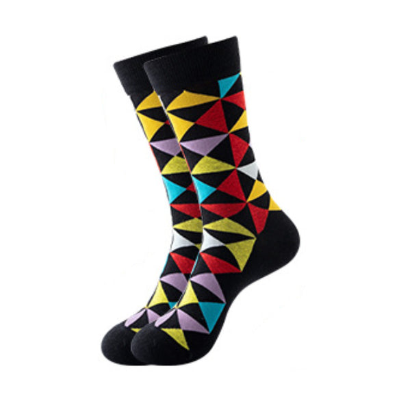 Geometric Pattern Cozy Socks (One Size) 幾何圖案舒適襪子 (均碼) HS202052