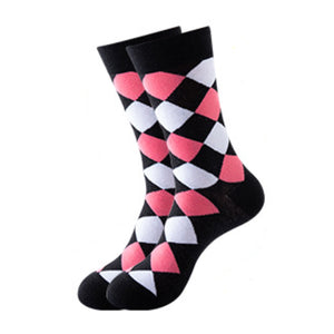 Geometric Pattern Cozy Socks (One Size) 幾何圖案舒適襪子 (均碼) HS202054