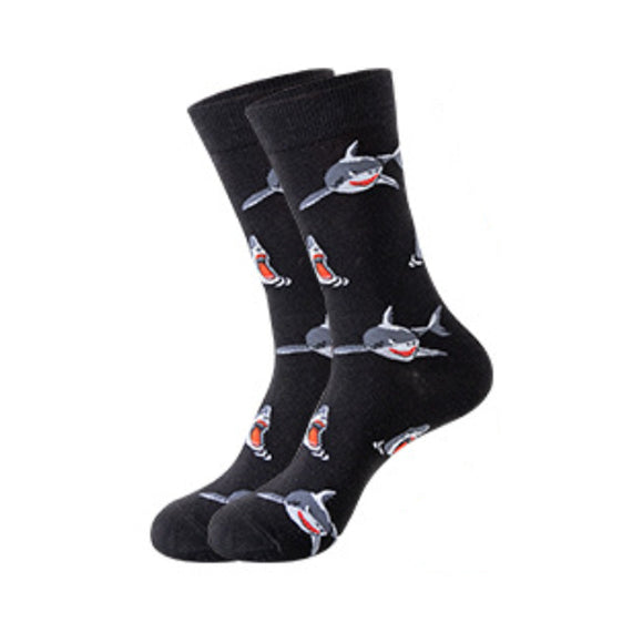 Shark Pattern Cozy Socks (One Size) 鯊魚圖案舒適襪子 (均碼) HS202055
