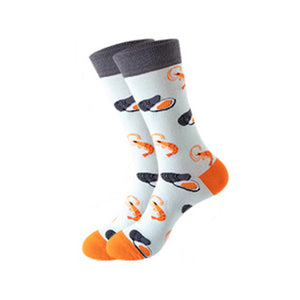 Shrimp Pattern Cozy Socks (One Size) 蝦圖案舒適襪子 (均碼) HS202057