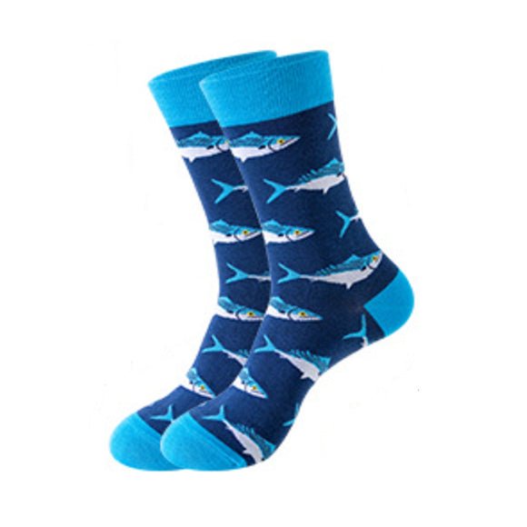Shark Pattern Cozy Socks (One Size) 鯊魚圖案舒適襪子 (均碼) HS202059
