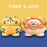 Cartoon Lion, Tiger AirPods 1/2, Pro Case 卡通獅子, 老虎 AirPods 1/2, Pro 保護套