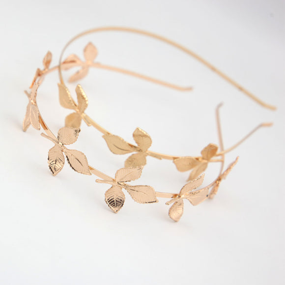 3 / 7 Gold Leaf Headband 3 / 7片金色樹葉頭箍