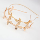 3 / 7 Gold Leaf Headband 3 / 7片金色樹葉頭箍