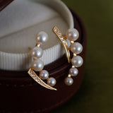 Asymmetric Faux Pearl Earrings 不對稱人造珍珠耳環 KJEA20112