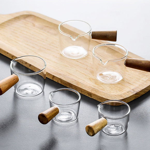 Mini Glass Saucepans with Wood Handles 木柄迷你玻璃鍋