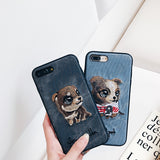 Embroidered Big Eye Dog iPhone 13 Case 刺繡大眼狗iPhone 13 保護套 (MCL2108)