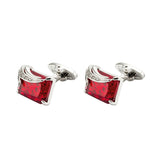 Red Crystal Wings Cufflinks 紅水晶天使之翼袖扣