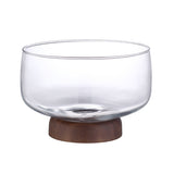 Wooden Glass Fruit Storage Container 木製玻璃水果碗 KCW2184a