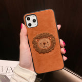 Embroidered Lion iPhone 13 Case 刺繡獅子 iPhone 13 保護套 (MCL2105)