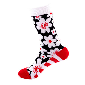 Flower Pattern Cozy Socks (One Size) 花朵圖案舒適襪子 (均碼)