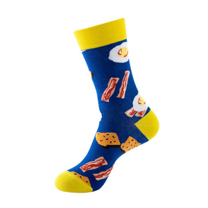 Breakfast Pattern Cozy Socks (One Size) 早餐圖案舒適襪子 (均碼) HS202005